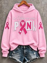 Women's Breast Cancer Awareness Print Sweatshirt