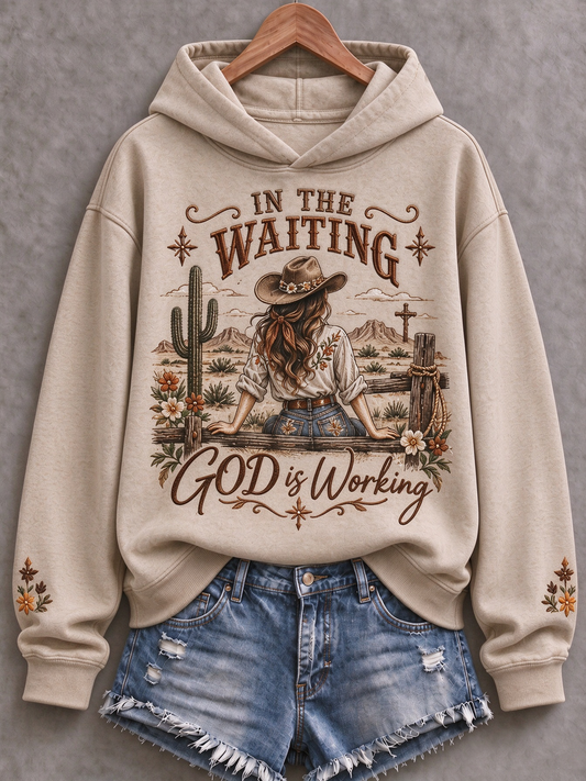 Women's Western Faith Lover Printed Regular Sweatshirt