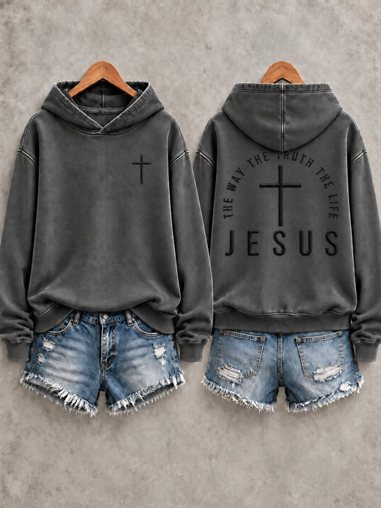 Women's Christian Jesus Cross Hoodie