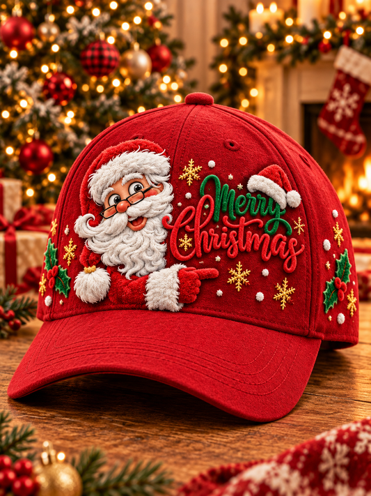 Unisex  Christmas Santa Print Hat