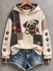 Women's Cute Pug Hoodie