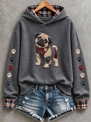 Women's Cute Pug Hoodie