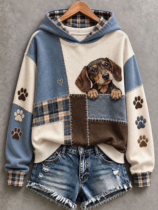 Women's Cute Dachshund Hoodie