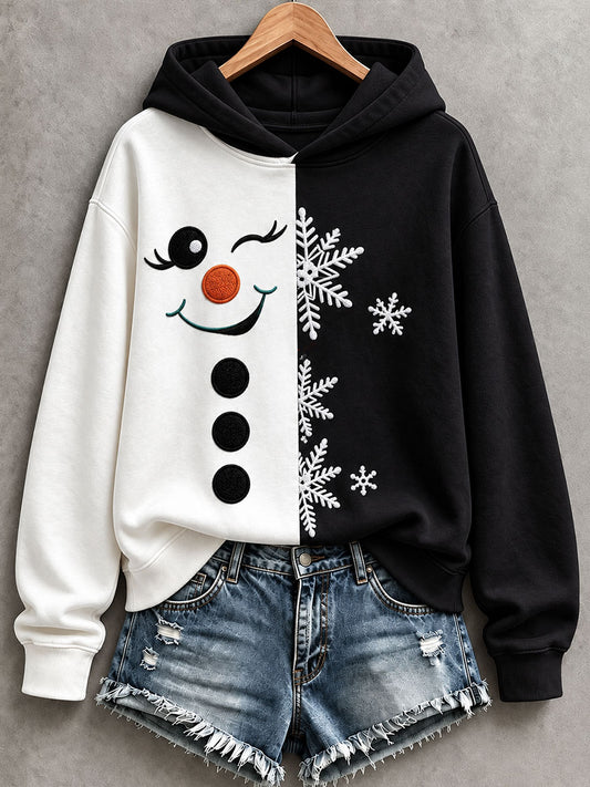 Women's Funny Snowman Hoodie