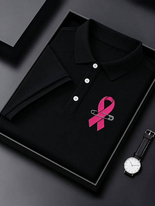Men's Breast Cancer Awareness Real Men Wear Pink Shirt