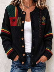 Women's Reggae Inspired Cozy Knit Cardigan