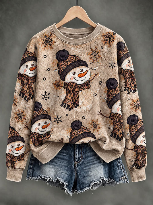 Women's Christmas Print Casual Sweatshirt