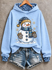 Women's Christmas Print Casual Hoodie