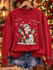 Women's Fun Christmas printed Regular Sweatshirt