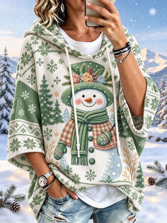 Women's Christmas Print Casual Hoodie