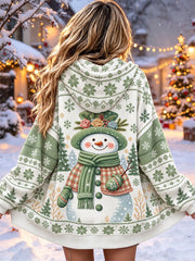 Women's Christmas Print Casual Hoodie