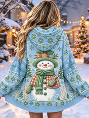 Women's Christmas Print Casual Hoodie