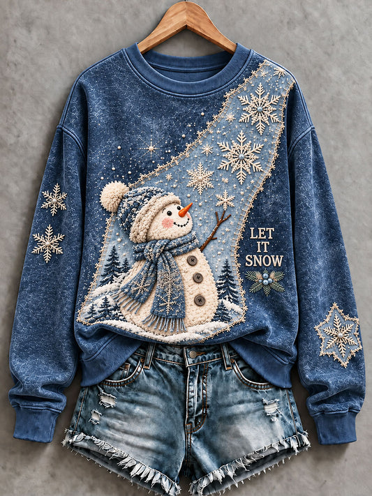 Women's Christmas Print Casual Sweatshirt