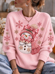Women's Christmas Crew Neck Sweater
