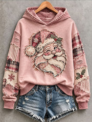 Women's Pink Santa Hoodie