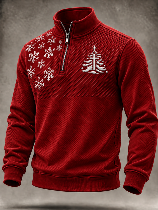 Men's Christmas Zip-Up Hoodie