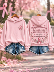 Women's Breast Cancer Print Sweatshirt