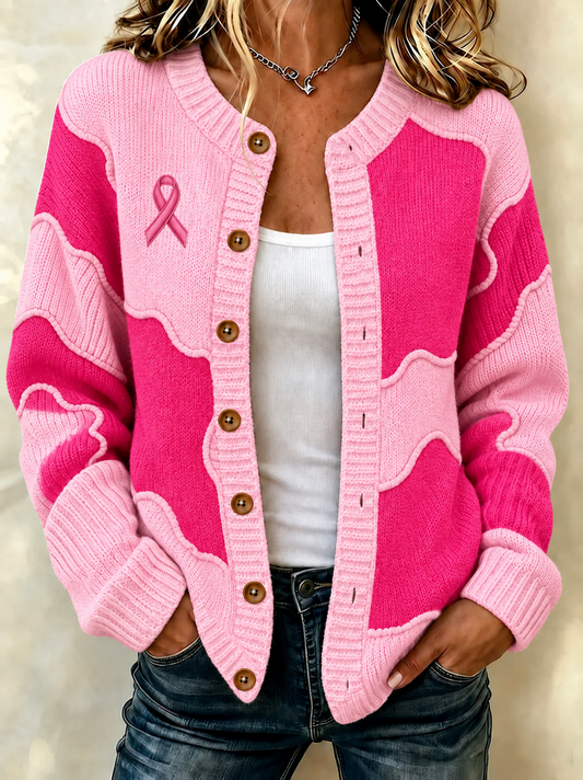 women's Breast Cancer Cardigan