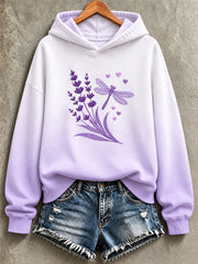 Women's Purple Art Print Sweatshirt