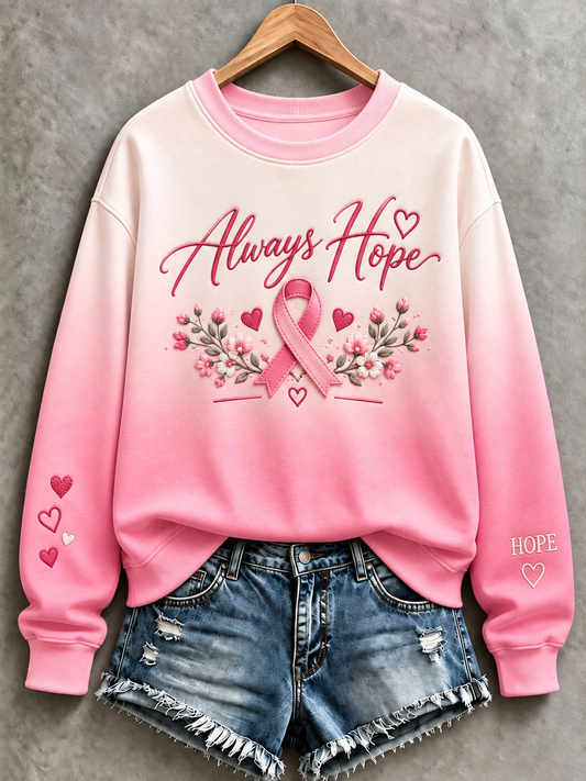 Women's Breast Cancer Regular Sweatshirt