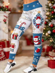 Women's Christmas Gift Art Velvet Leggings