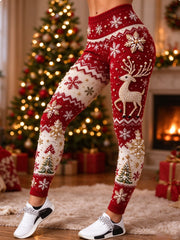 Women's Christmas Gift Art Velvet Leggings