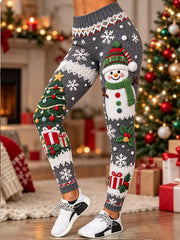 Women's Christmas Gift Art Velvet Leggings