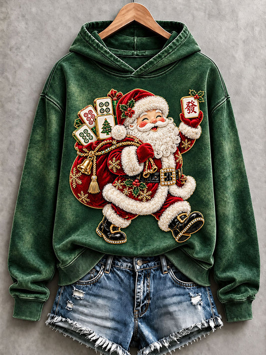 Women's Mahjong Santa Claus Hoodies