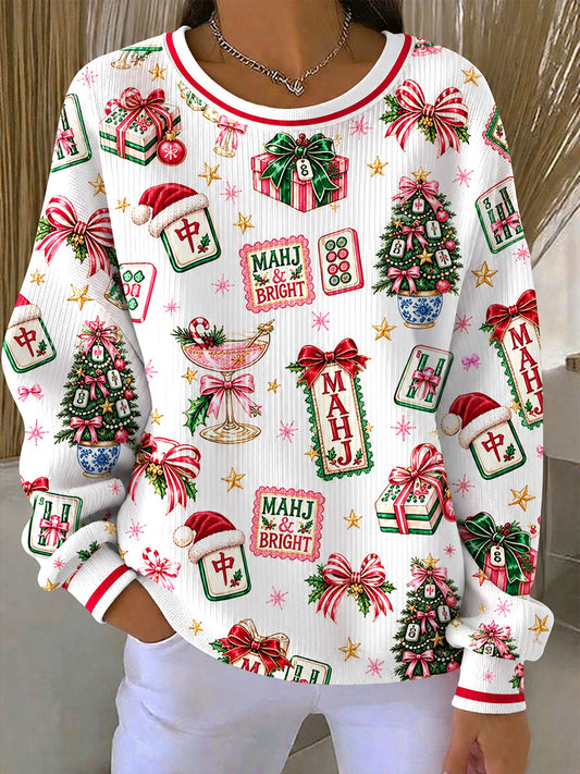 Women's Mahjong Christmas Sweatshirts