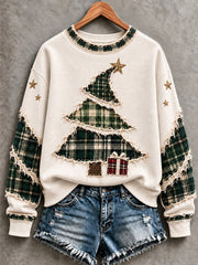 Women's Christmas Tree  Art Sweatshirt