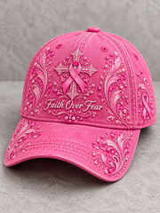 Unisex  Faith Over Fear Hot Pink Hat