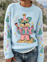 Women's Christmas Dog-Themed Tops