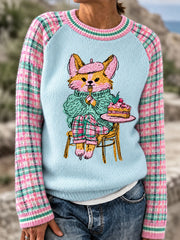 Women's Christmas Dog-Themed Tops