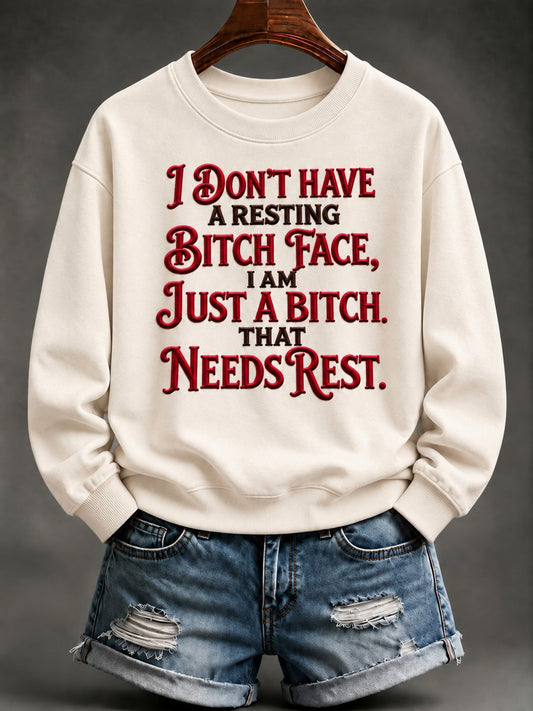 Women's Sassy & Sarcastic Funny Graphic Print Sweatshirt